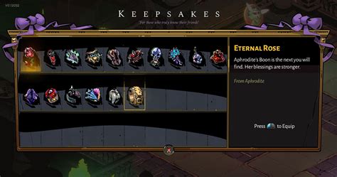 hades legendary keepsakes
